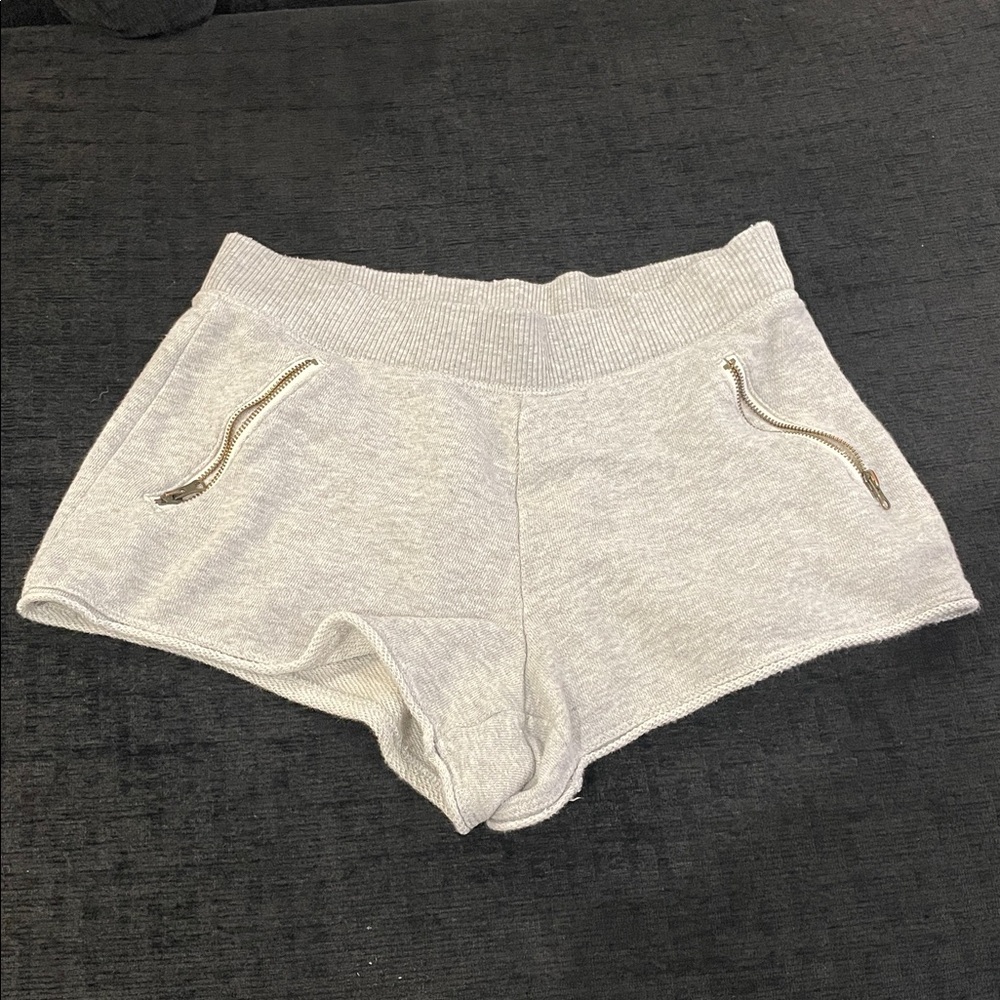 Aerie Light Gray Knit Shorts